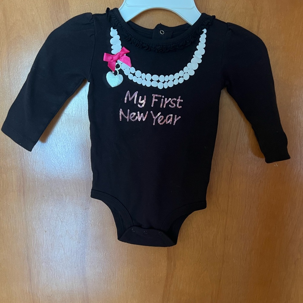 Girl's My First New‎ Year Onesie 18 months Koala Kids Black
